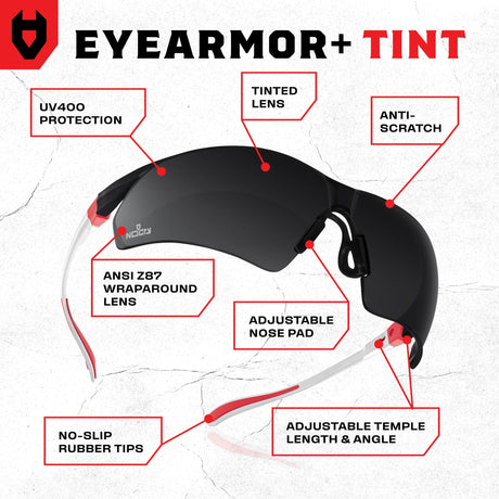 EyeArmor+ Tint Safety Glasses - NoCry - 