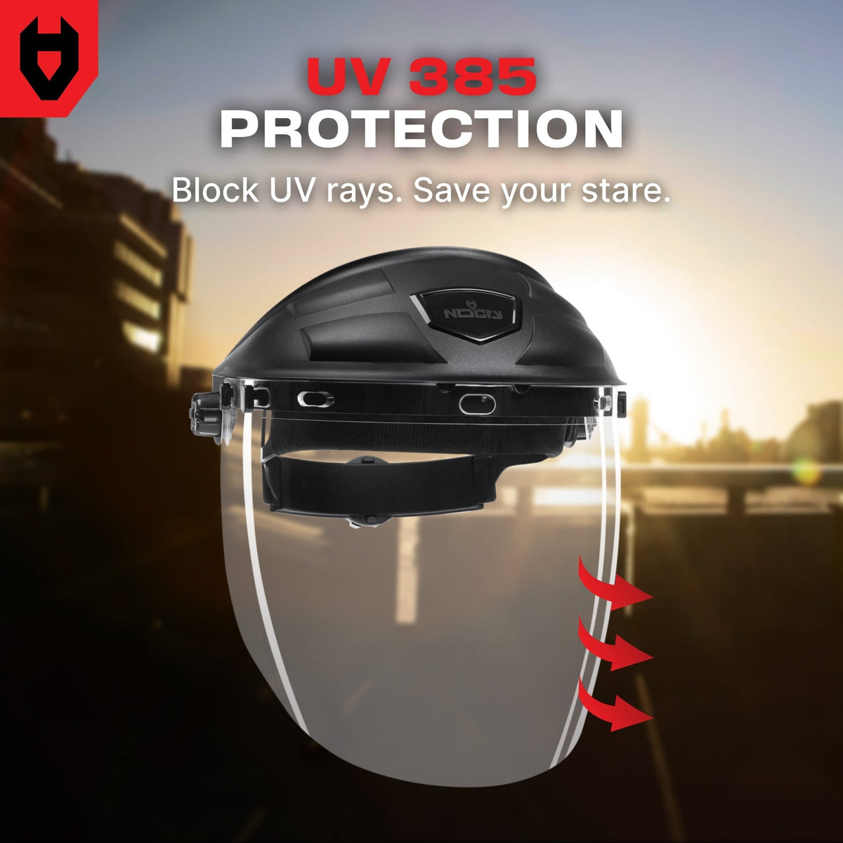 FaceArmor Pro Heavy Duty Flip - Up Face Shield - NOCRY