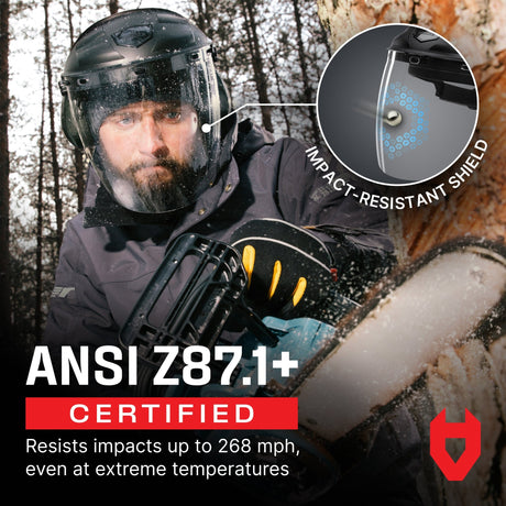 FaceArmor Pro Heavy Duty Flip - Up Face Shield - NoCry - 