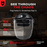 FaceArmor Pro Heavy Duty Flip - Up Face Shield - NoCry - 