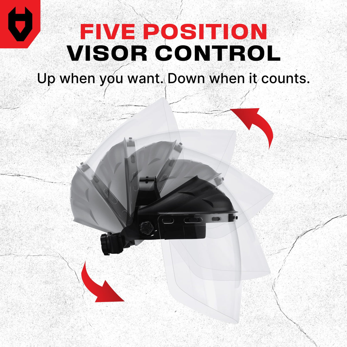 FaceArmor Pro Heavy Duty Flip - Up Face Shield - NOCRY