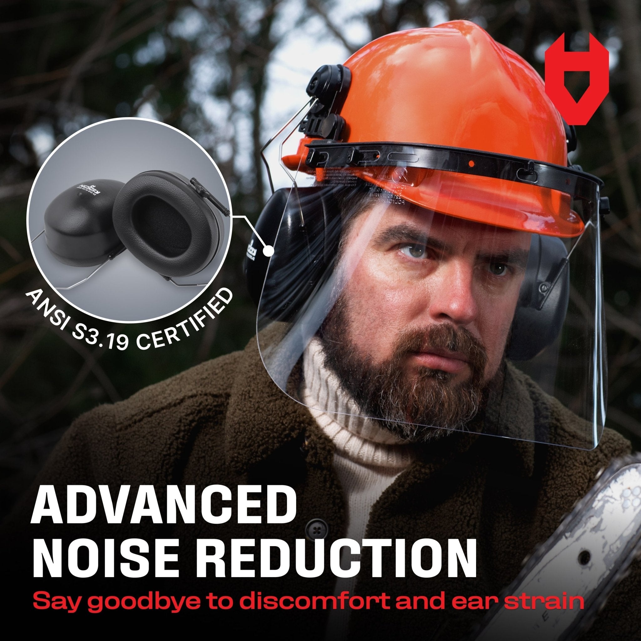【CELERI/セルリ】SHEARING EARFLAP MUFFS 新品未使用 LOHASTAR Forestry Helmet with Face Shield and Ear Muffs