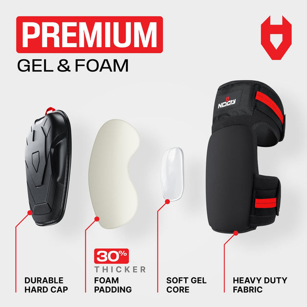 GelGuard+ Anti - Slip Thigh Strap Knee Pads - NOCRY