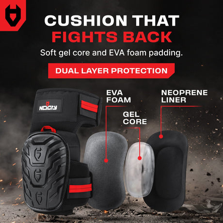 GelGuard Thigh Strap Knee Pads - NoCry -