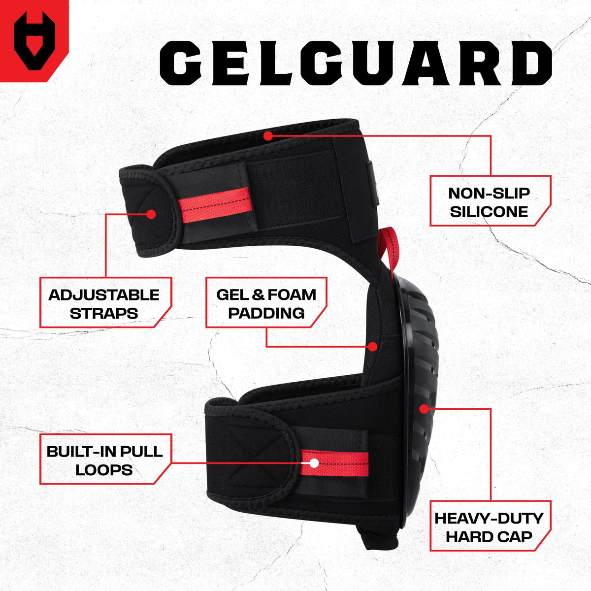 GelGuard Thigh Strap Knee Pads - NOCRY