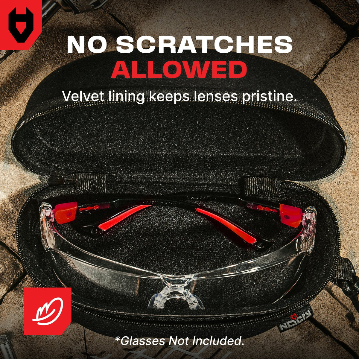Glasses Case+ Durable Storage Case - NoCry - 