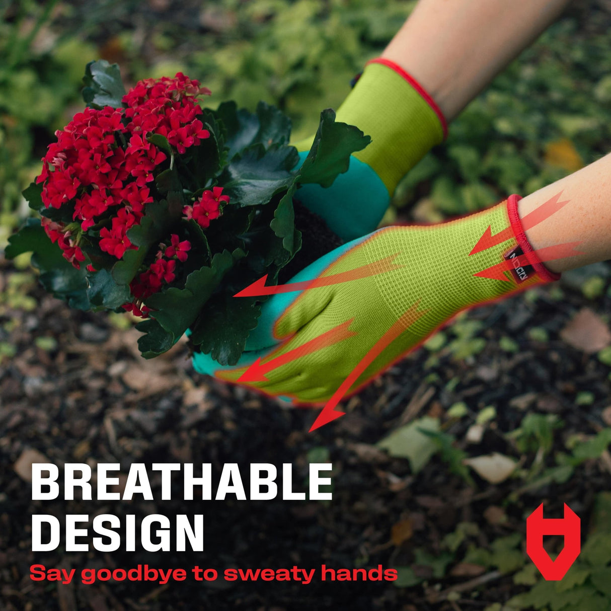 GripFit Eco - Friendly Gardening Gloves - NoCry - 