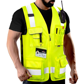 HiVis Vest Pro Functional Reflective Safety Vest - NoCry - 