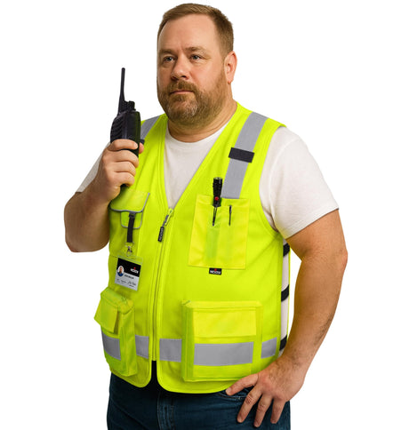 HiVis Vest Pro Functional Reflective Safety Vest - NoCry - 