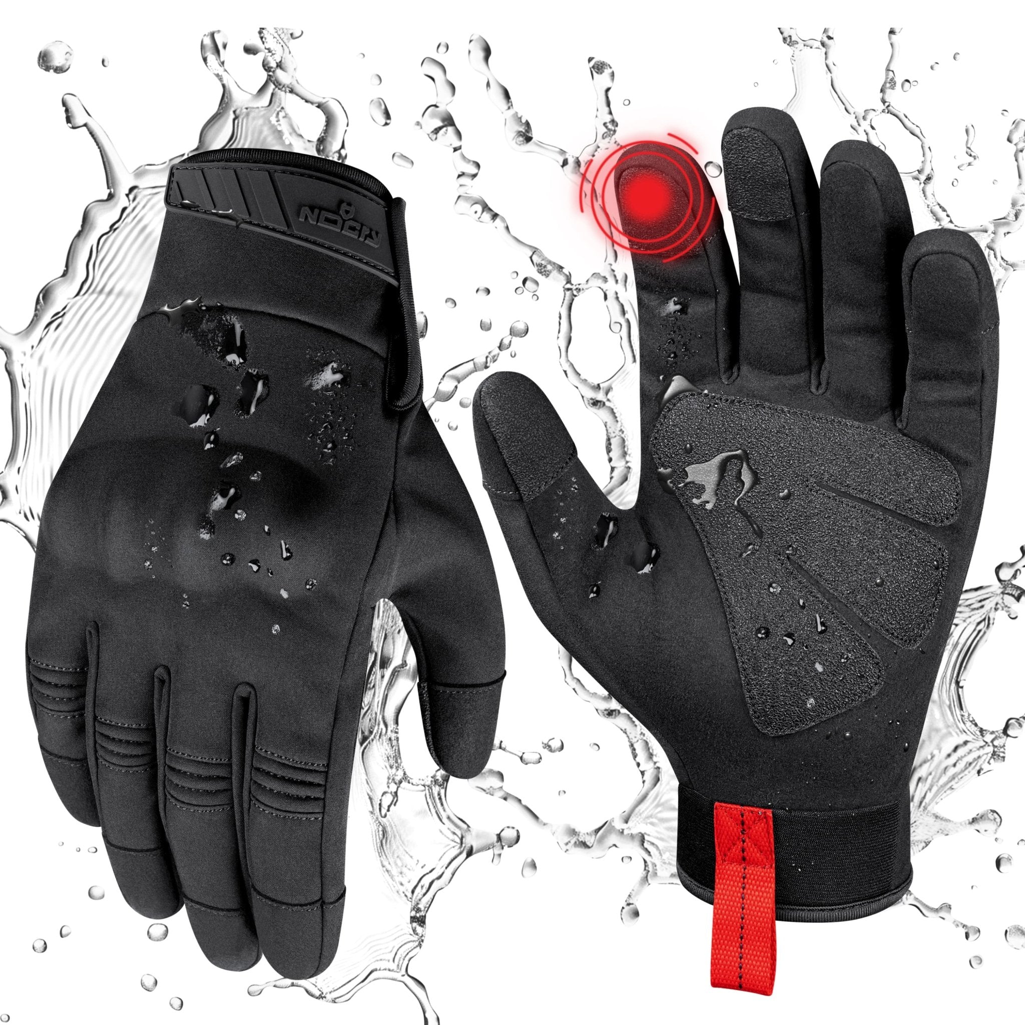 NoCry ImpactFit Pro Water Resistant Tactical Work Gloves