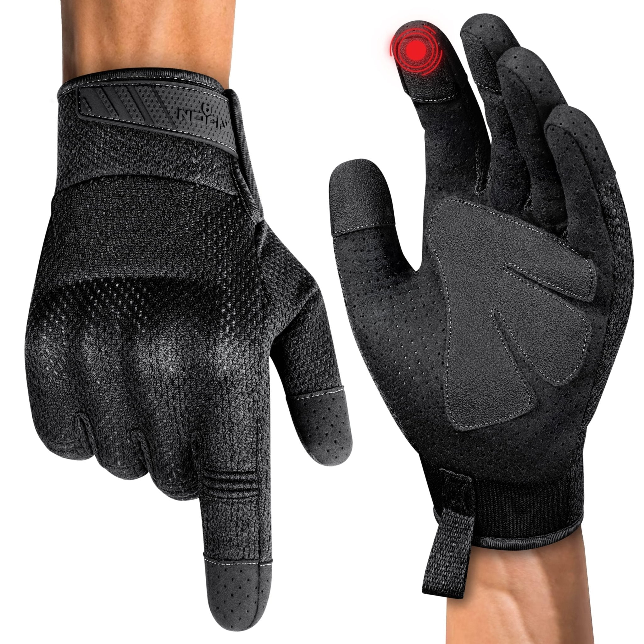 tactical bicycle gloves NoCry ImpactFit+ Tactical Work Gloves for Ultimate Protection L / 10 Pack