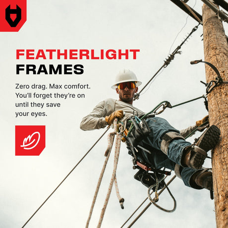 ImpactShield Pro Mirrored Safety Sunglasses - NoCry - 