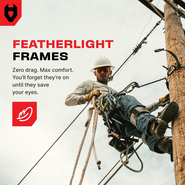 ImpactShield Pro Mirrored Safety Sunglasses - NoCry - 