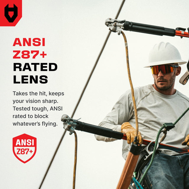 ImpactShield Pro Mirrored Safety Sunglasses - NoCry - 