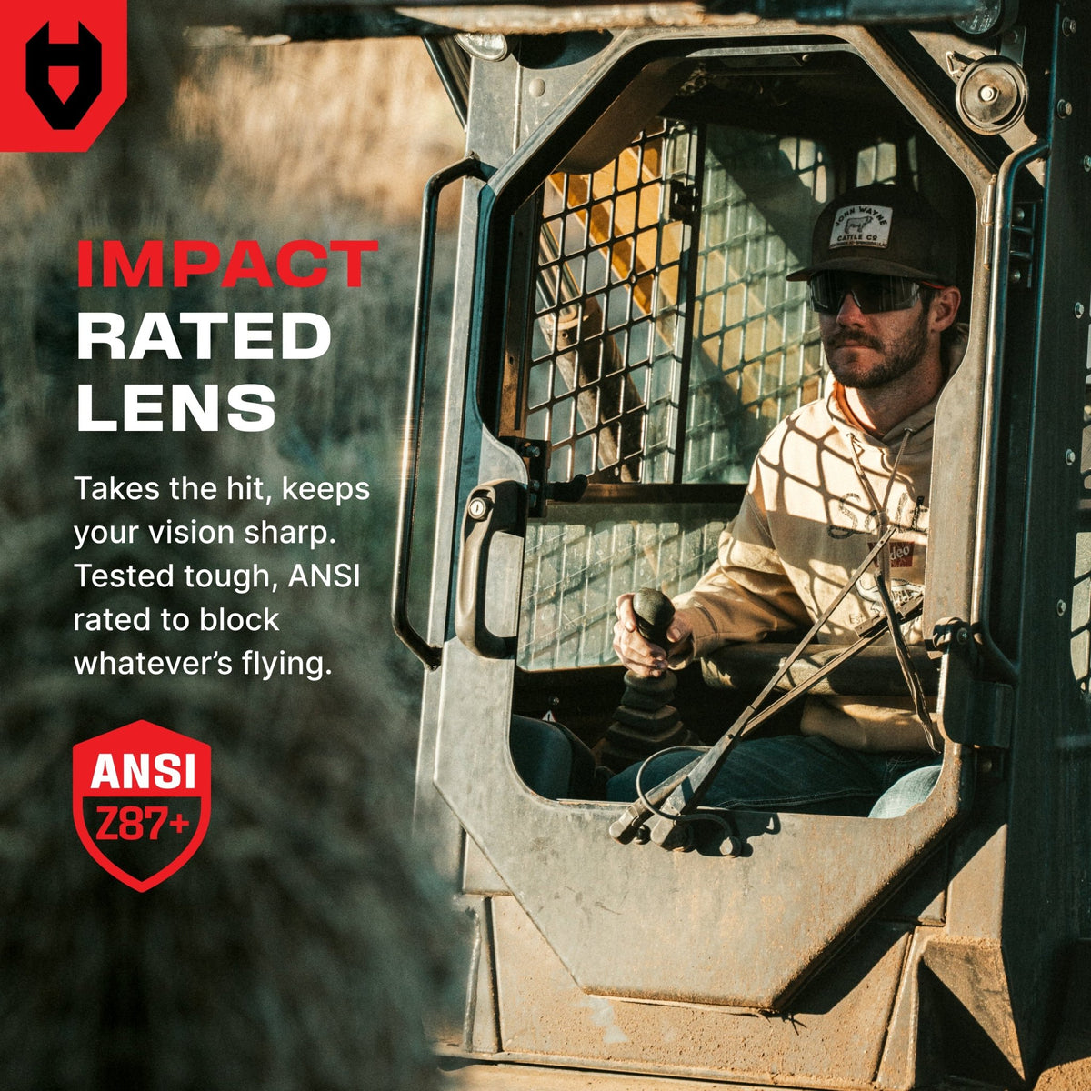 ImpactShield+ Tinted Safety Sunglasses - NoCry - 
