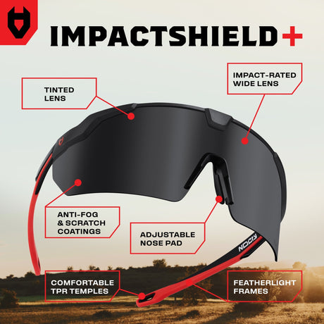 ImpactShield+ Tinted Safety Sunglasses - NoCry - 