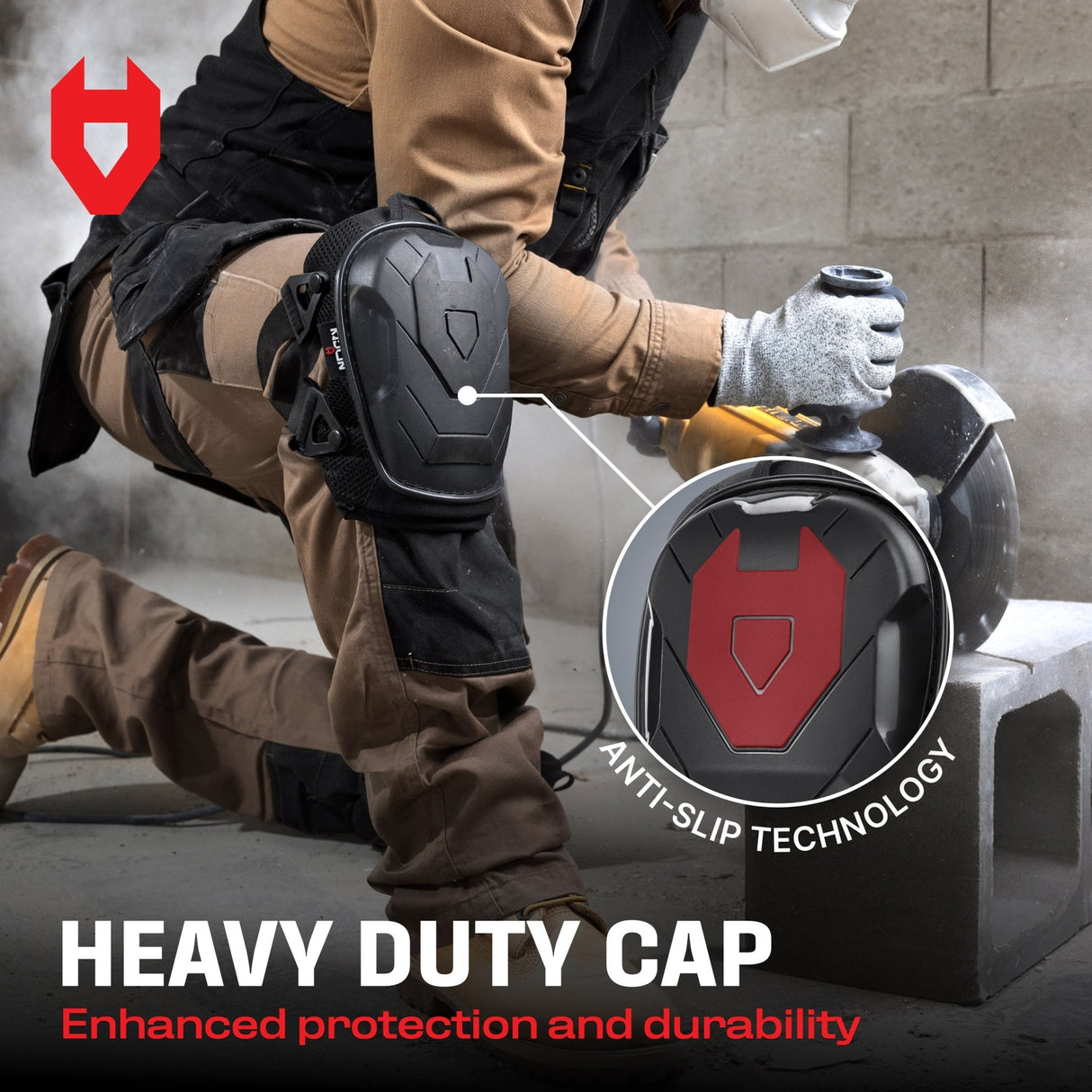 KneeGuard+ Anti - Slip Gel Knee Pads - NoCry - 