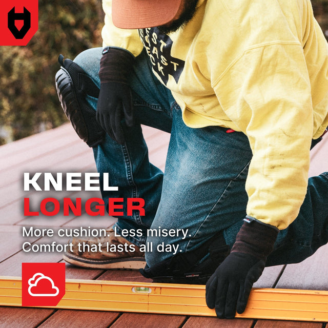 KneeGuard Hard Cap Gel Knee Pads - NoCry -