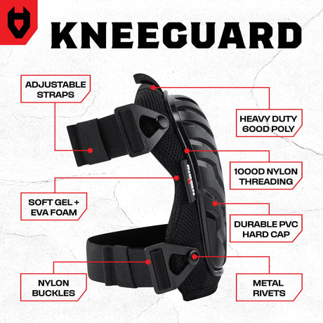 KneeGuard Hard Cap Gel Knee Pads - NoCry -