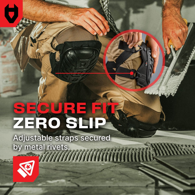 KneeGuard Hard Cap Gel Knee Pads - NoCry - 