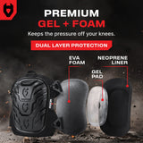 KneeGuard Hard Cap Gel Knee Pads - NoCry -