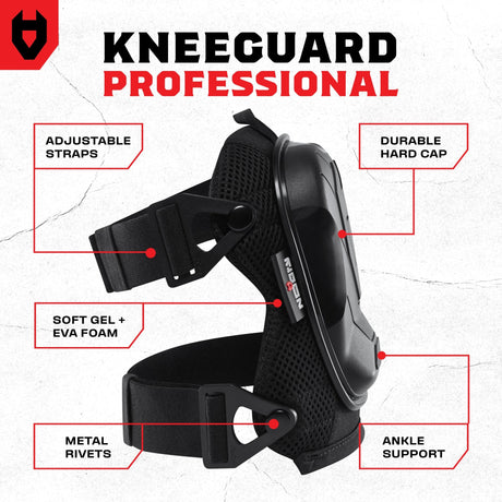 KneeGuard Professional Heavy Duty Gel Knee Pads - NoCry - 