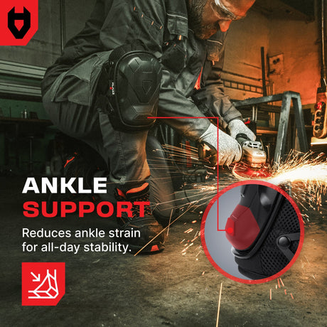 KneeGuard Professional Heavy Duty Gel Knee Pads - NoCry - 