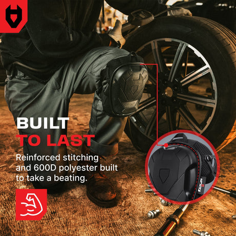 KneeGuard Professional Heavy Duty Gel Knee Pads - NoCry - 