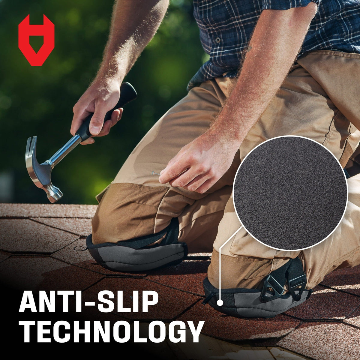 LightGuard+ Anti - Slip Flooring Foam Knee Pads - NoCry - 