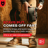 LightGuard Pro Anti - Slip Flooring Gel Knee Pads - NoCry - 