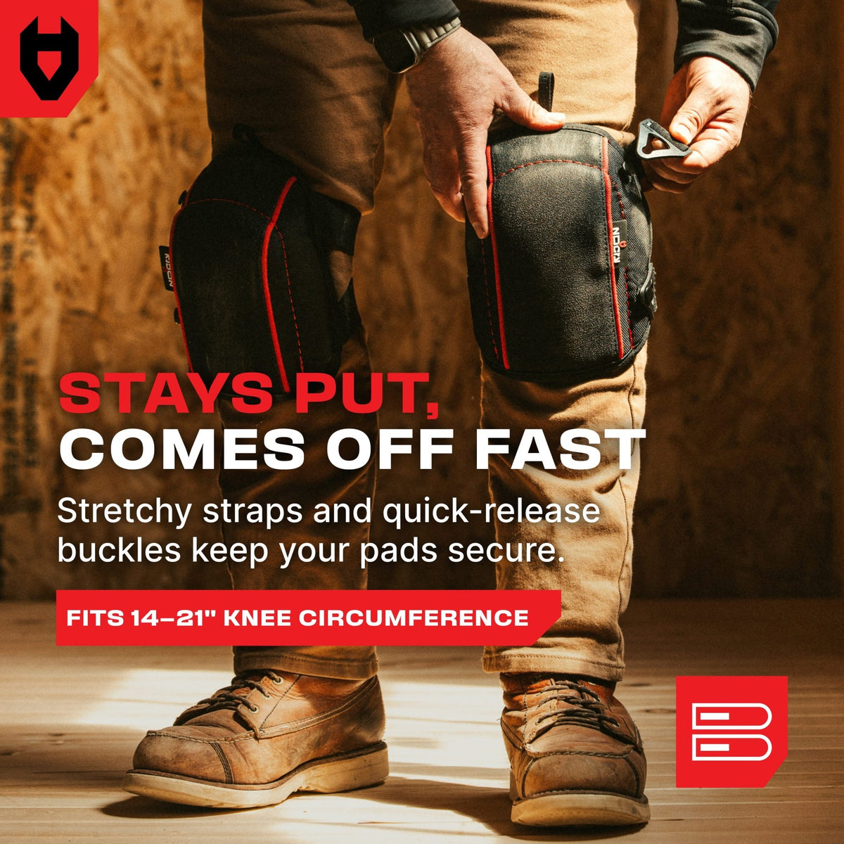 LightGuard Pro Anti - Slip Flooring Gel Knee Pads - NOCRY