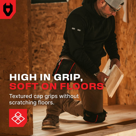 LightGuard Pro Anti - Slip Flooring Gel Knee Pads - NoCry - 