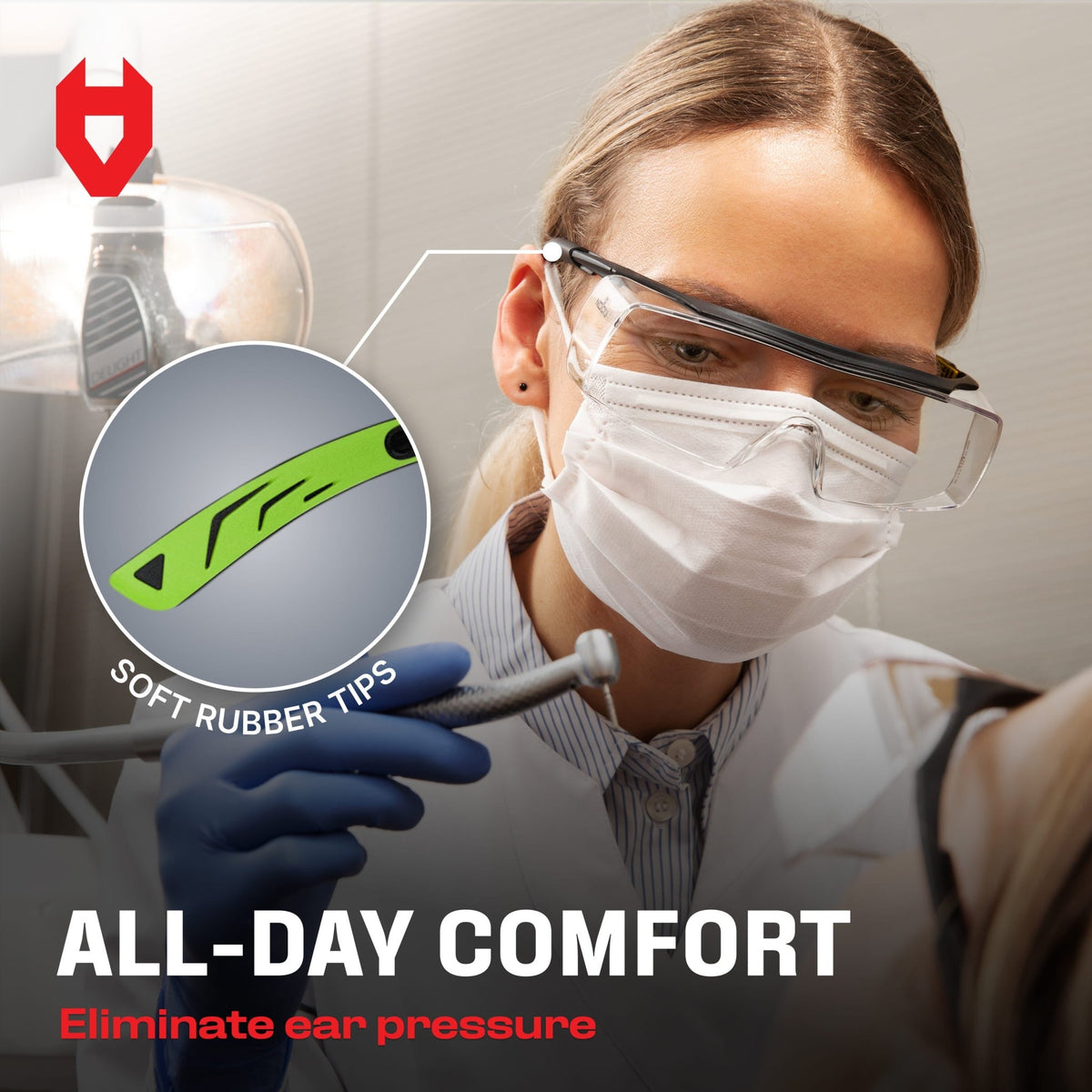 OverSpecs Pro Anti - Fog Over - Glasses Safety Glasses - NOCRY