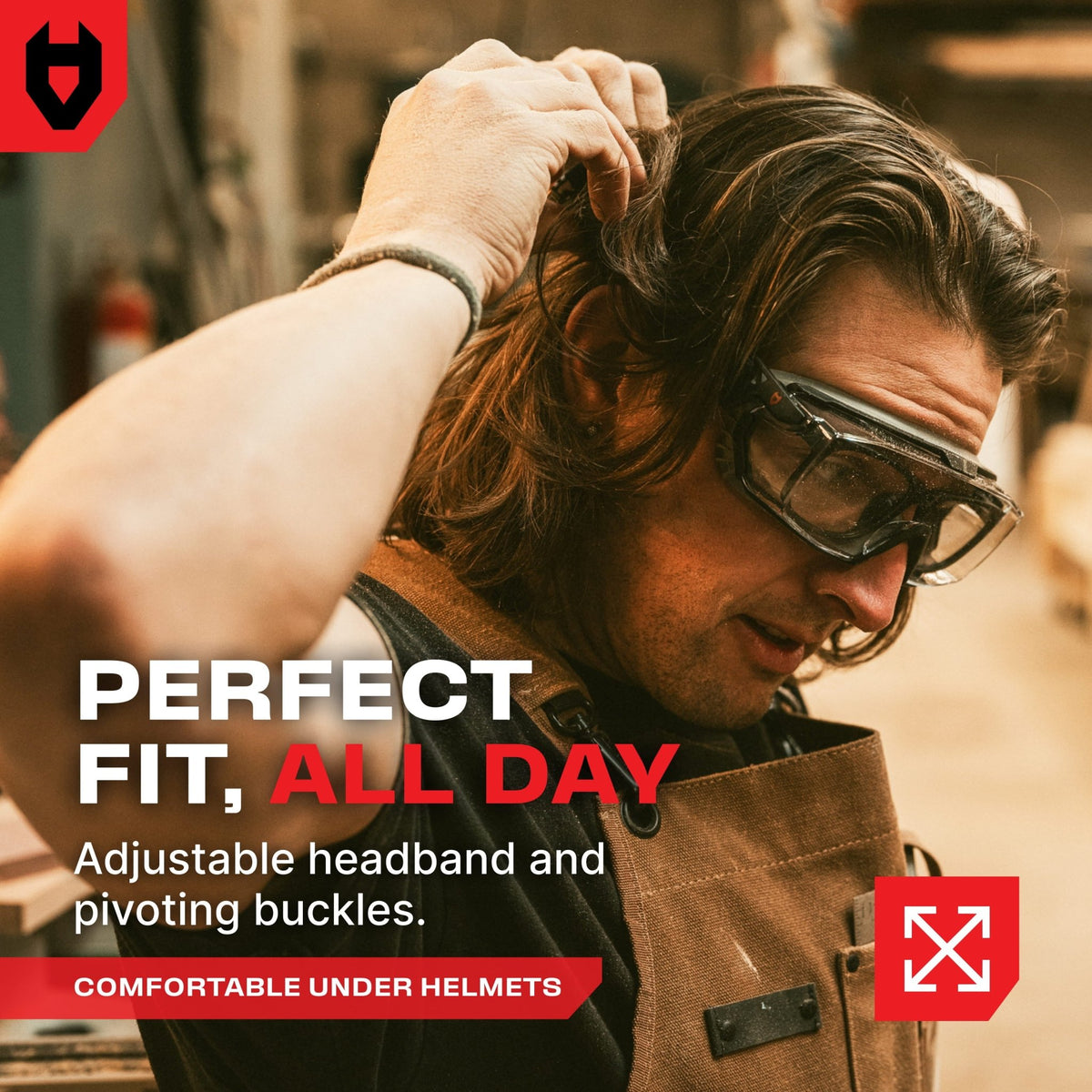 OverSpecs+ Seal Safety Goggles Over Glasses - NoCry - 