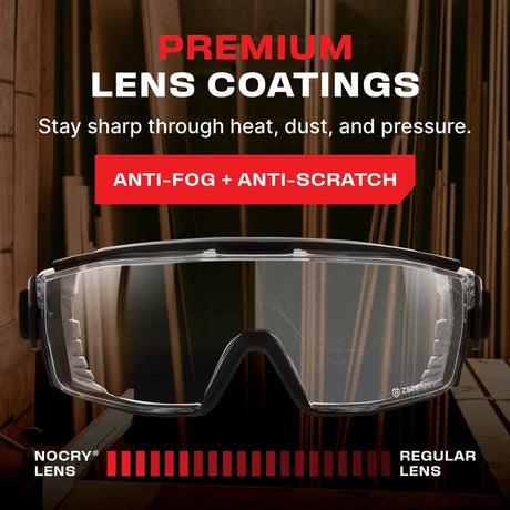 OverSpecs+ Seal Safety Goggles Over Glasses - NoCry - 