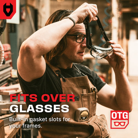 OverSpecs+ Seal Safety Goggles Over Glasses - NoCry - 