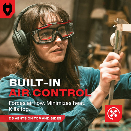 OverSpecs+ Seal Safety Goggles Over Glasses - NoCry - 