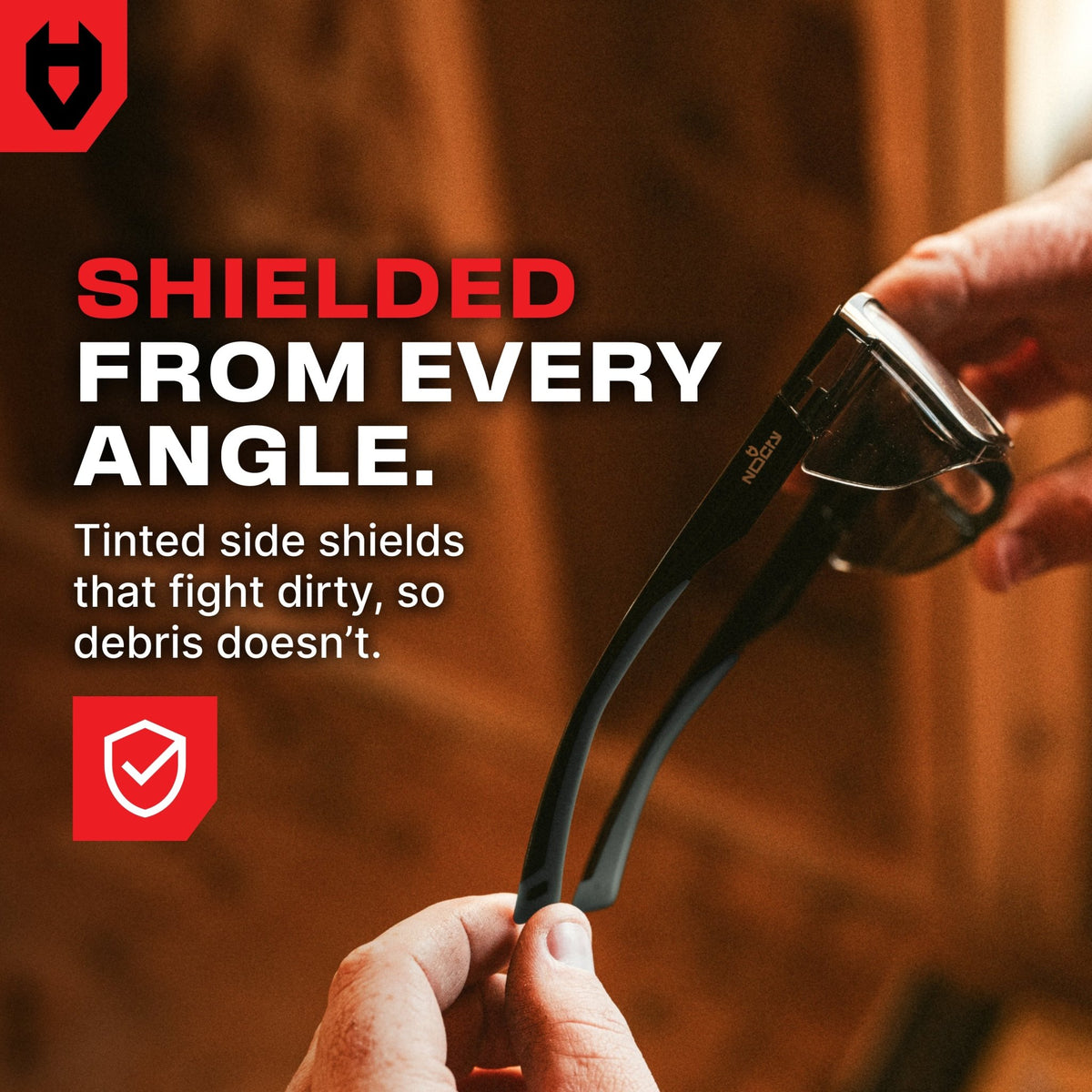 SideArmor Prescription Safety Glasses - NOCRY