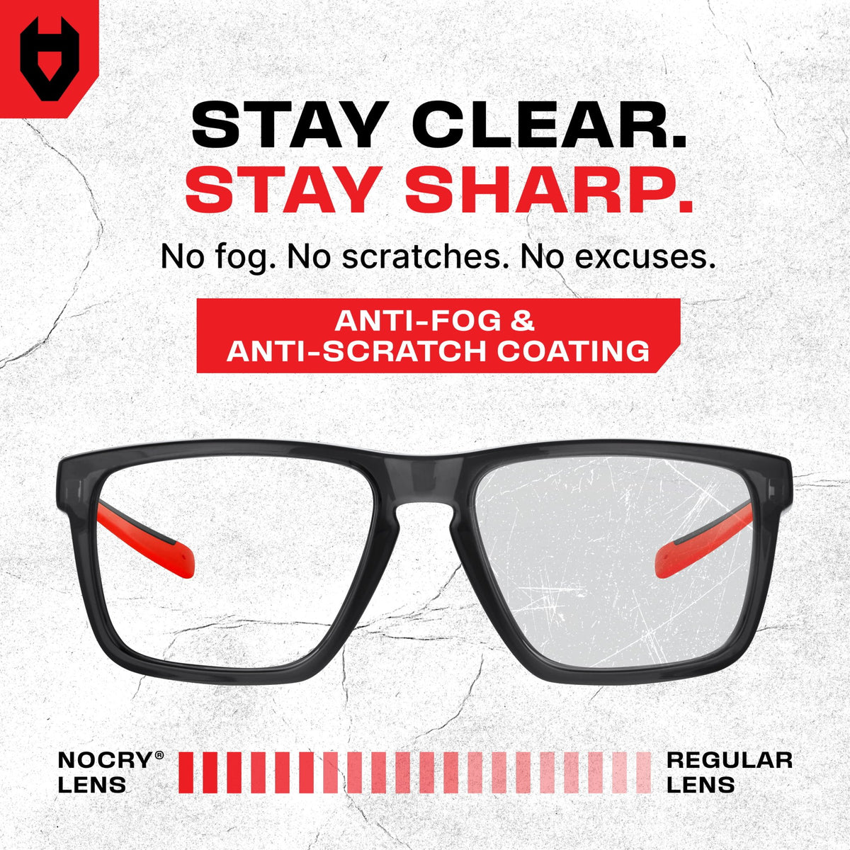 SideArmor Shield Safety Glasses - NOCRY