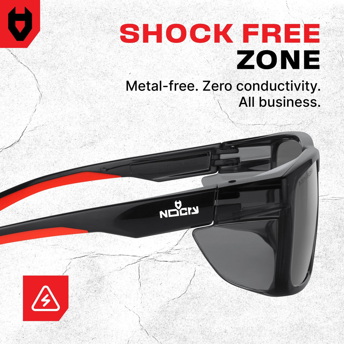 SideArmor Tinted Safety Sunglasses - NOCRY