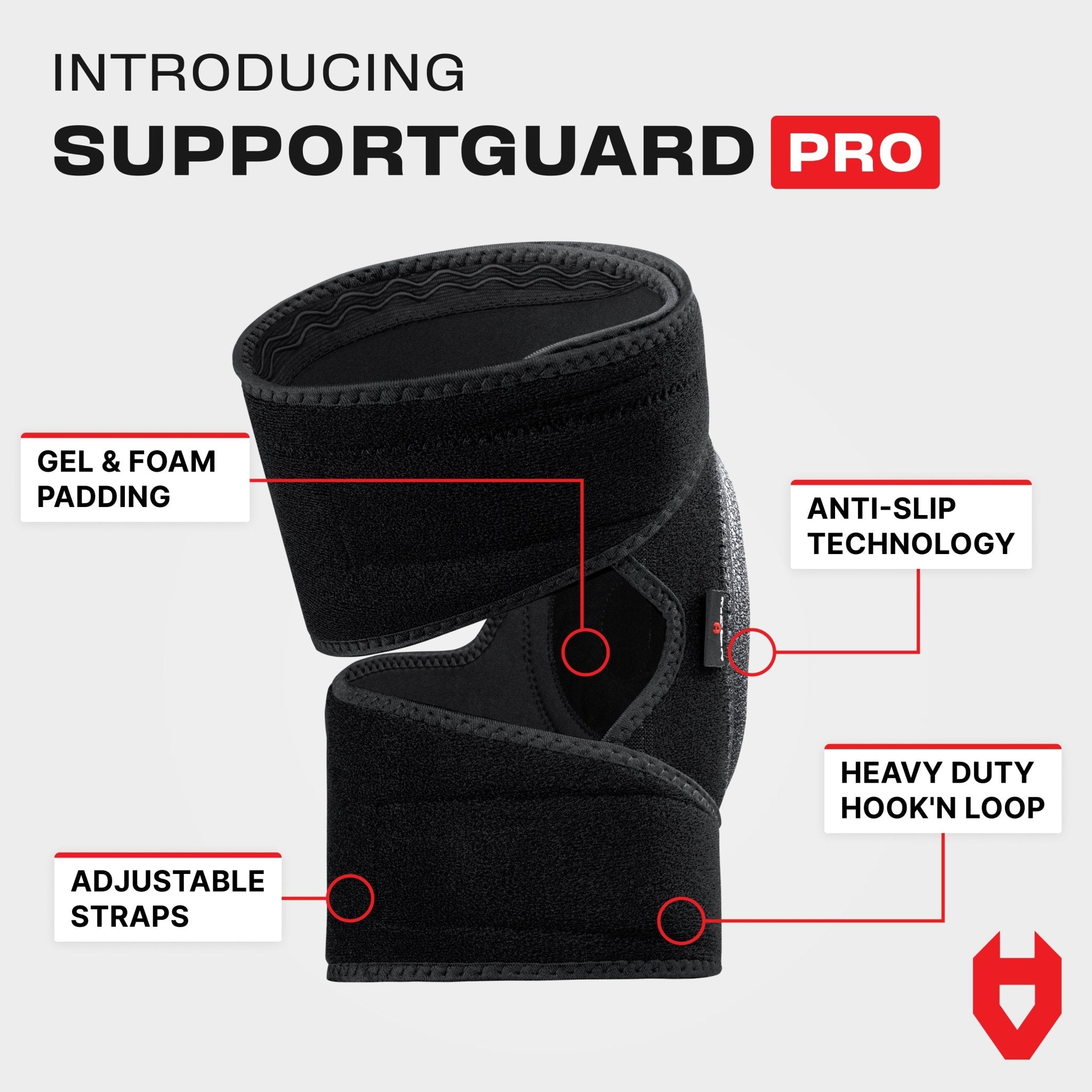 NoCry SupportGuard Pro Gel Knee Pads - Comfortable All-Day