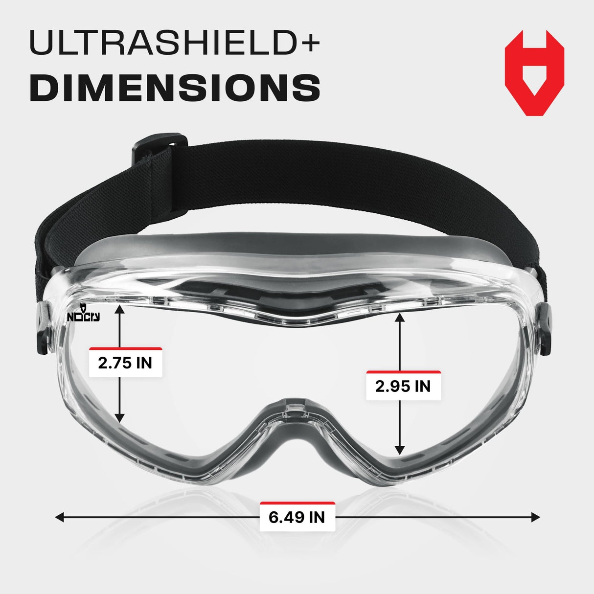 UltraShield+ Anti - fog Safety Goggles - NoCry - 