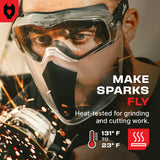 UltraShield Pro Anti - Fog Safety Goggles + Facemask - NoCry - 