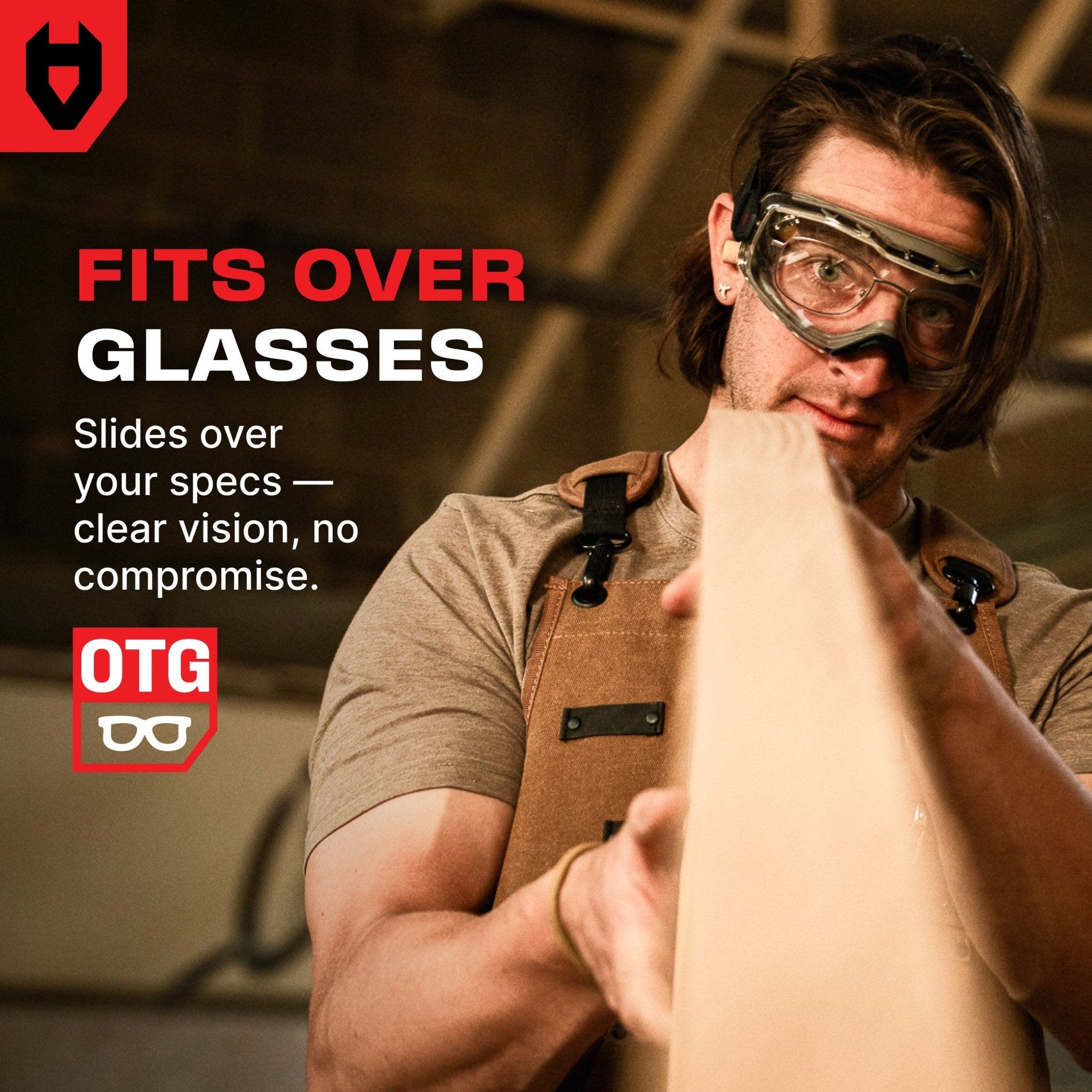 NoCry UltraShield Pro Premium ANSI Z87+ Anti-Fog Safety Goggles