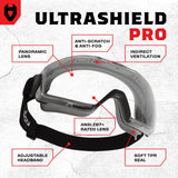 UltraShield Pro Premium Anti - Fog Safety Goggles - NoCry - 