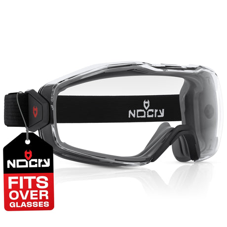 UltraShield Pro Premium Anti - Fog Safety Goggles - NoCry - 