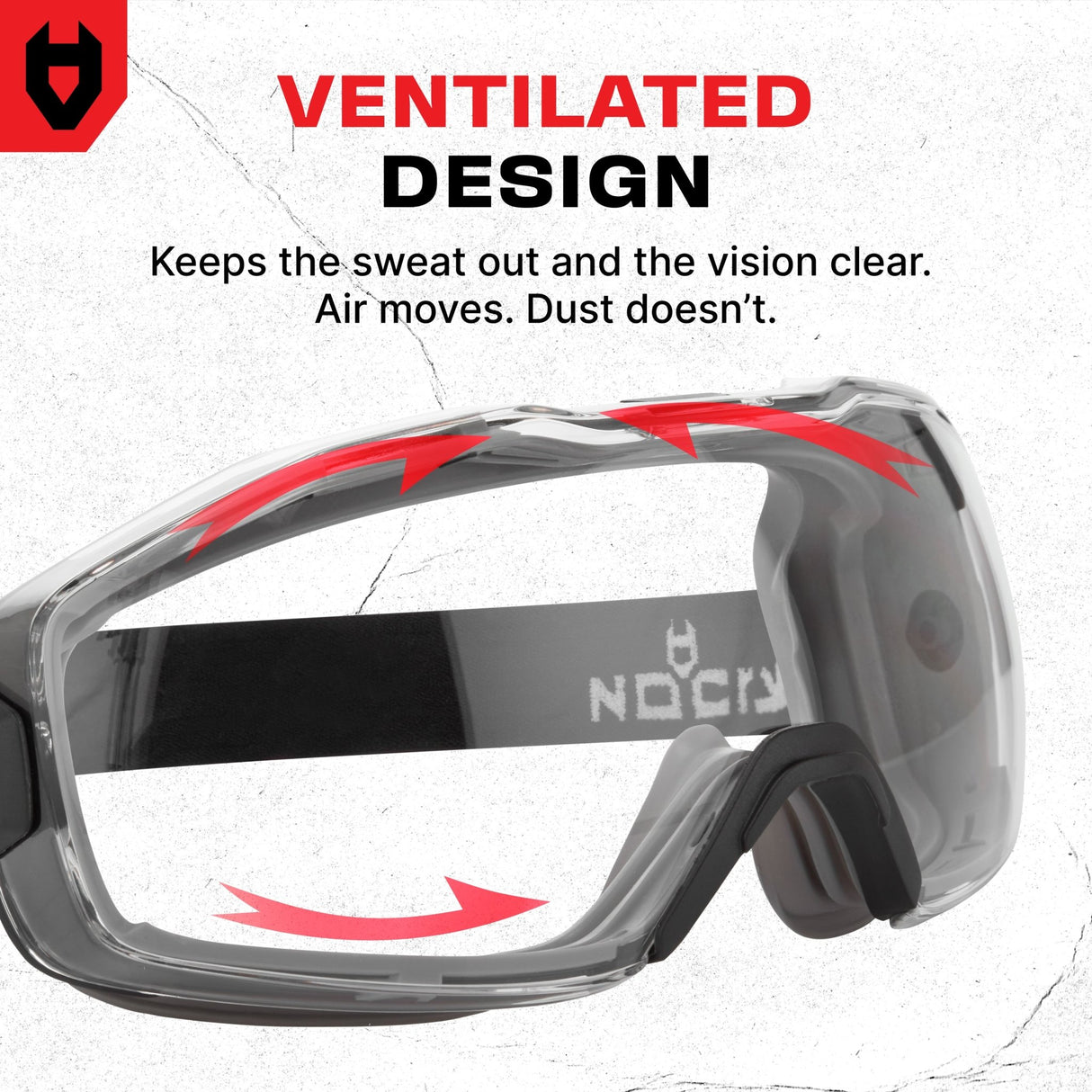 UltraShield Pro Premium Anti - Fog Safety Goggles - NoCry - 