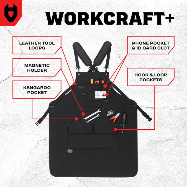 WorkCraft+ Durable Functional Work Apron - NOCRY