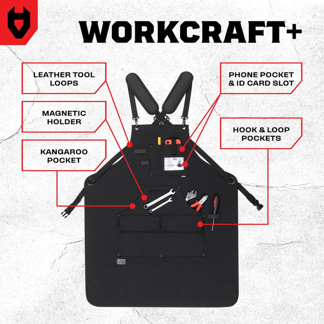 WorkCraft+ Durable Functional Work Apron - NoCry - 