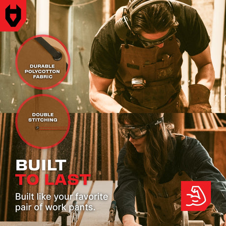WorkCraft+ Durable Functional Work Apron - NoCry - 